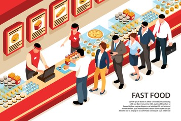 Fast Food Counter Background