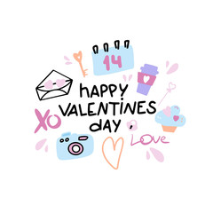 Valentine's icon set.
