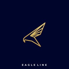 Eagle Fly Illustration Vector Design template