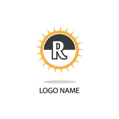 R letter logo symbol modern business