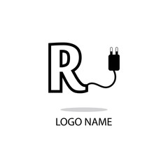 R letter logo symbol modern business