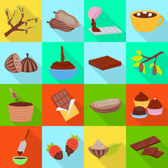 Vector illustration of treat and product sign. Set of treat and yummy stock symbol for web.