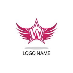 W letter logo symbol modern business