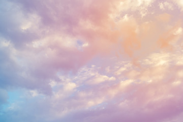 cloud background with a pastel colour