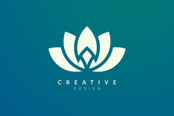 Logo Vector Graphic of  Abstract Flower. Perfect for Spa, Hotel, Beauty, Health, Fashion, Cosmetic, Boutique, Salon, Yoga, Therapy , etc.