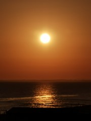 Fototapeta na wymiar Sonnenuntergang Meer Strand Küste 