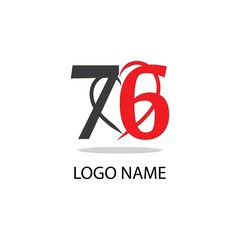 76 logo vector design illustration modern business