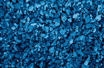 Stones background colored in blue color.