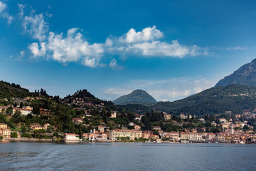 Hot summer morning on Como Lake, Italy.
