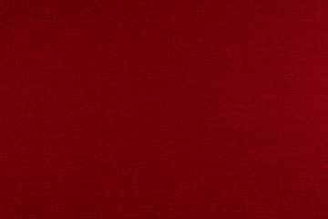 Red fabric background texture. Red cloth. 