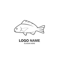 Fish logo vector illustration template