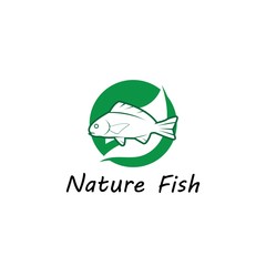 Fish logo vector illustration template