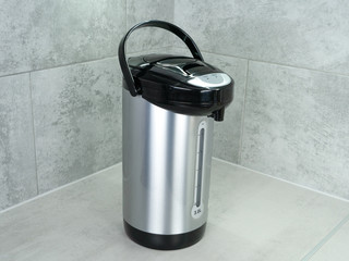 Kettle and water heater the table