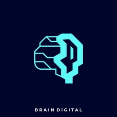 Brain Imagination Illustration Vector Template