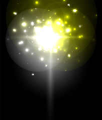 Glowing neon light. Holiday decoration.