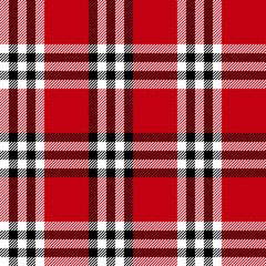 Tartan red and black seamless pattern.