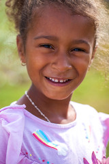 Portrait of a beautiful little girl