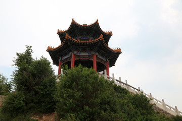 Fototapeta na wymiar Chinese style pavilion architecture scenery