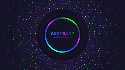 Abstract Background with Light Circles