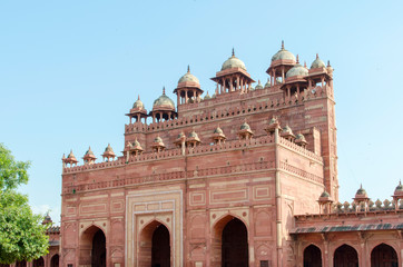 Buland Darwaza or Door of Victory in Fatehpur Sikri old city (Agra, India) - 307606730