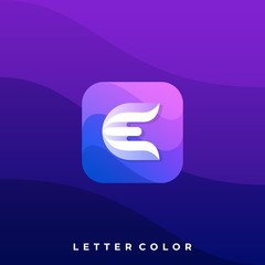 Abstract Letter Icon Application Illustration Vector Template