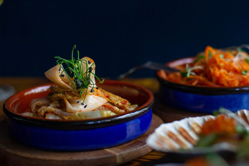 Tapas in a restaurant, dinner, lunch, appetizer, starter in a restaurant