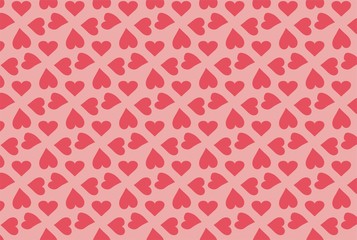 ピンクのハートのシームレスパターン壁紙