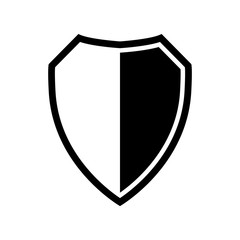 Vector Shield icon. Heraldic shields, security black labels. Knight award, medieval royal vintage badges isolated vector.