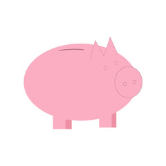 Piggy money box for finance education concept.