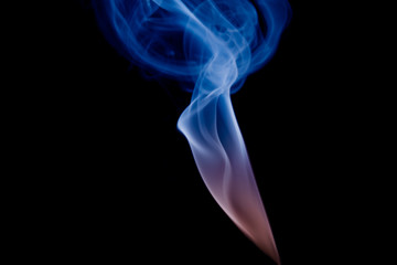 multicolored smoke photo against black background
