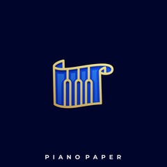 Piano Scale Illustration Vector Template