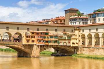 Fototapeta na wymiar Close up on Ponte vecchio, Florence, Firenze, Italia