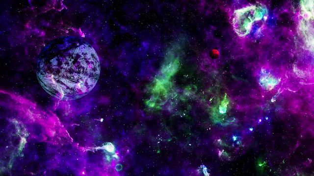 4K Flying into Amazing Deep Space