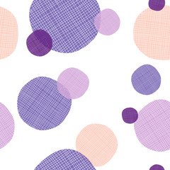Abstract round shape with textile effect. Seamless pattern repeatable and usefull how backgorund or texture decoration.