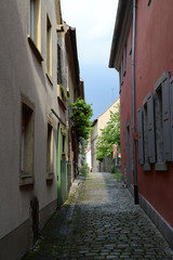 ochsenfurt antike gasse stadt stadtmauer enge straße