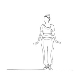  isolated, sketch with lines dancing girl, dance