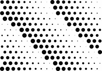 Abstract halftone dotted background. Futuristic grunge pattern, dot and circles.  Vector modern optical pop art texture for posters, sites, business cards, cover, postcards, labels, stickers layout.