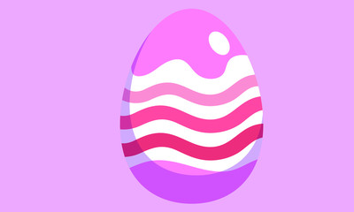 egg isolated on pink background