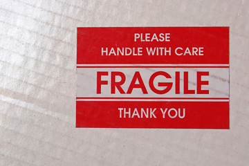Fragile sticker
