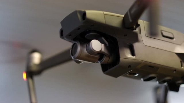 a detail of a flying drone