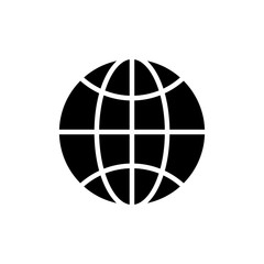 Globe Vector Glyph Icon. Pixel perfect