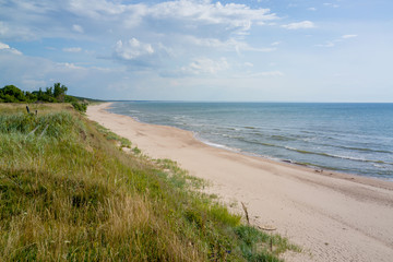 Fototapeta na wymiar Baltic sea, empty beach, Latvia