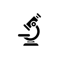 Microscope Vector Glyph Icon. Pixel perfect