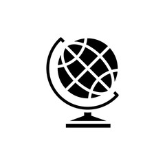 Table Globe Vector Glyph Icon. Pixel perfect
