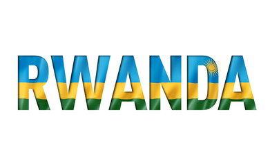 rwanda flag text font