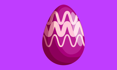 easter egg with white ribbon