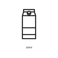 Juice linear icon vector illustration on white background