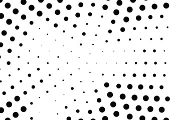 Abstract halftone dotted background. Futuristic grunge pattern, dot and circles.  Vector modern optical pop art texture for posters, sites, business cards, cover, postcards, labels, stickers layout.