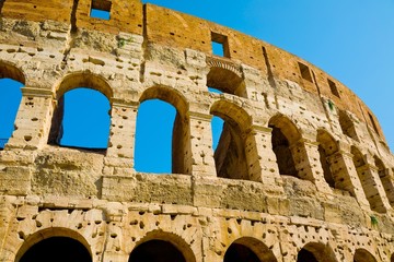 Obraz premium Architecture details of inner wall of Colosseo