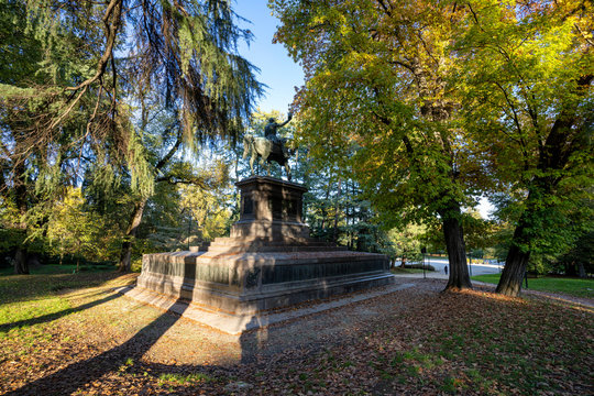 Milan, the Sempione park in November